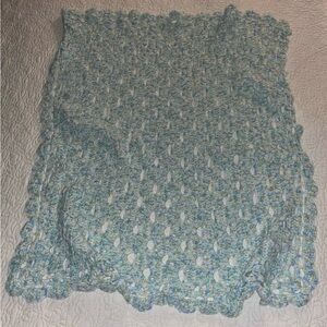 Handmade Crochet Baby Blanket/Lap Blanket Pre Owned